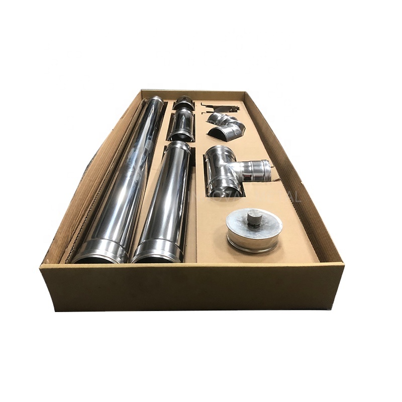 Sinle wall flue pipe set